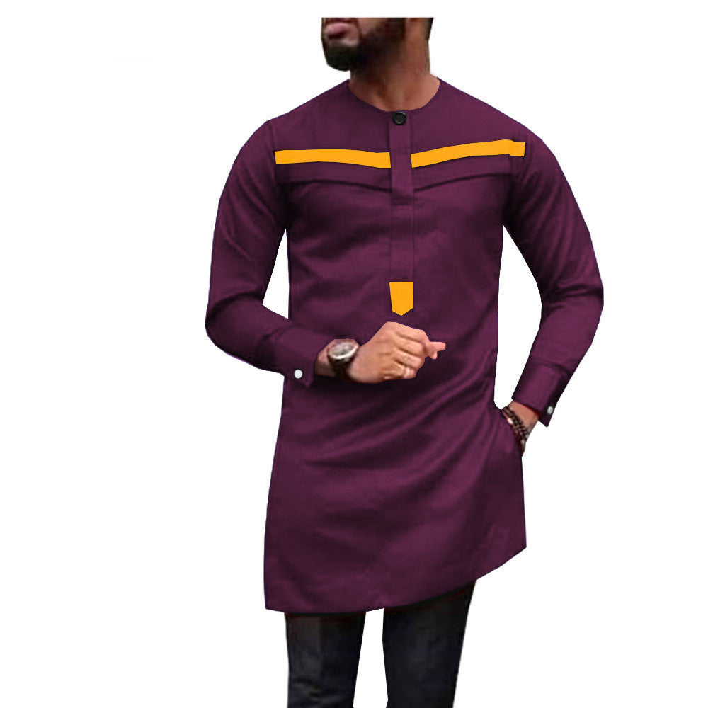 One Drop Shipping African Men's Slim l Two-Piece Suit African Clothes For Men 1912010