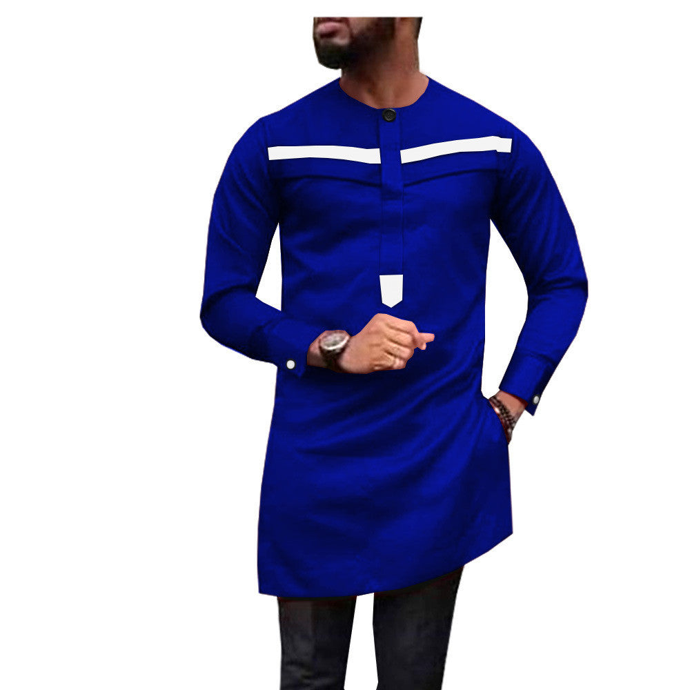 One Drop Shipping African Men's Slim l Two-Piece Suit African Clothes For Men 1912010