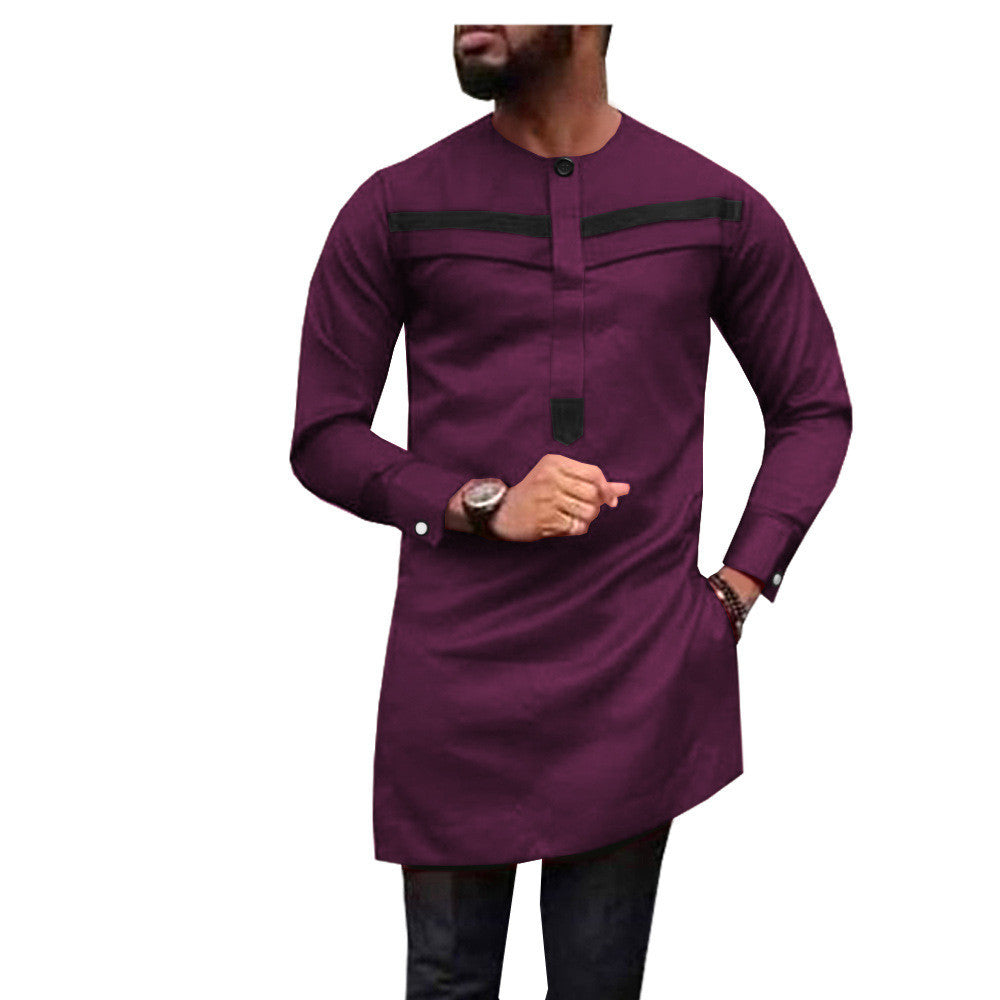 One Drop Shipping African Men's Slim l Two-Piece Suit African Clothes For Men 1912010