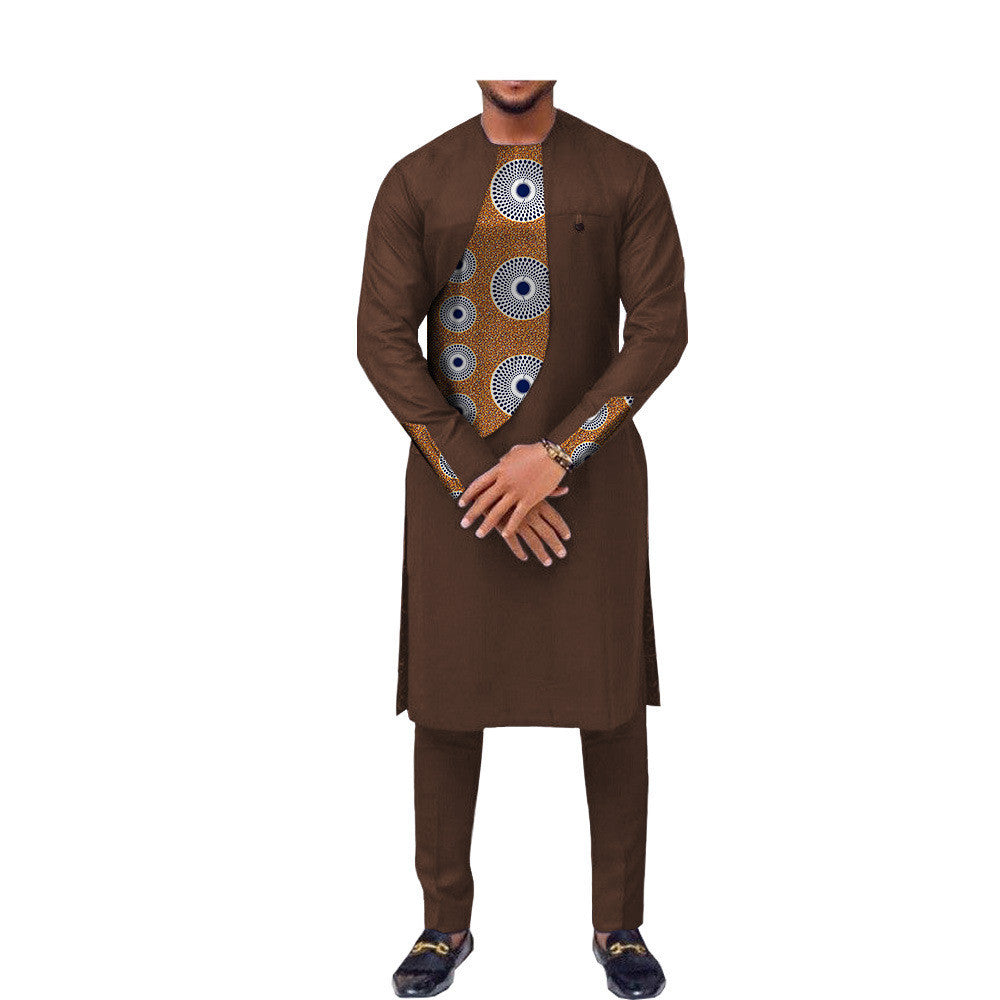 African Men's Slim Two-piece Suit