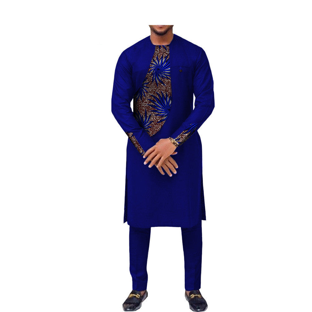 African Men's Slim Two-piece Suit