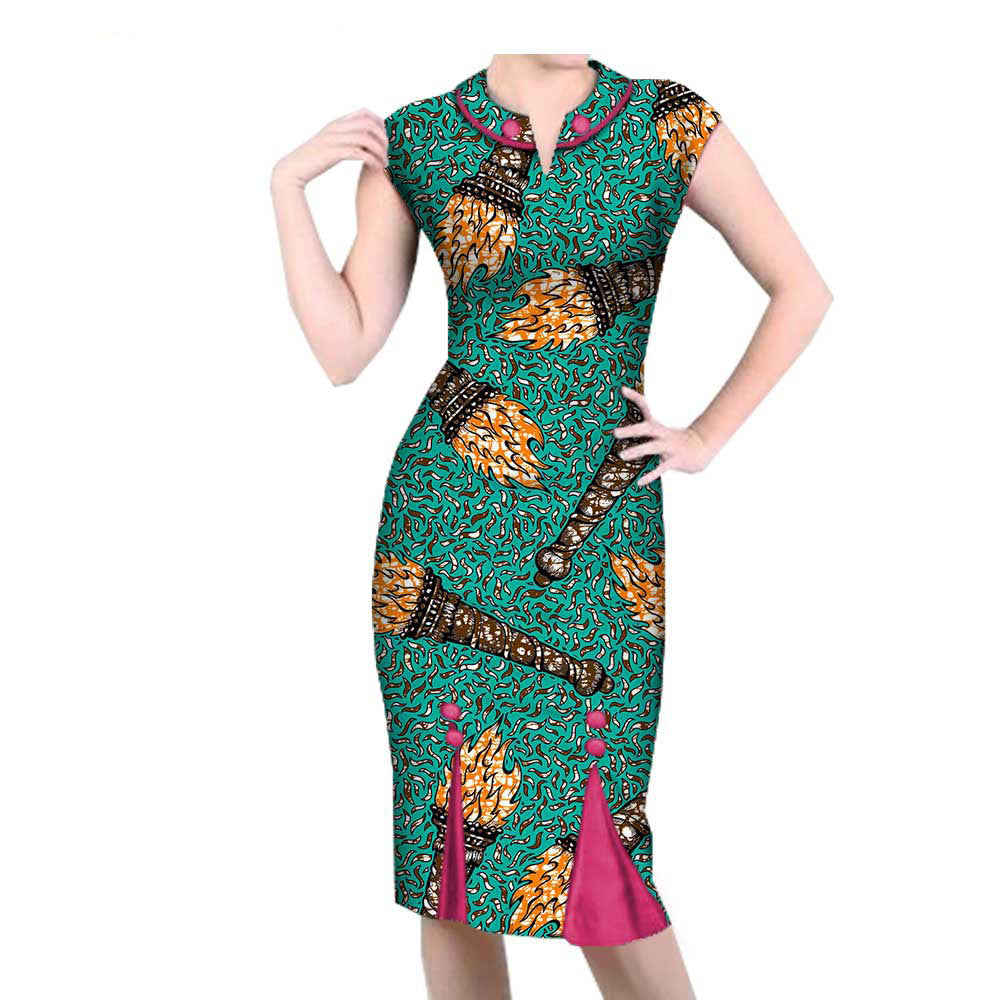 African Spring Casual Dress 1825001