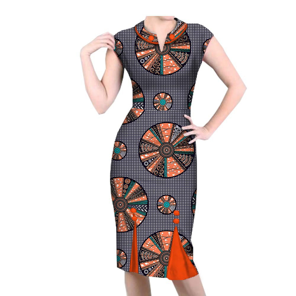 African Spring Casual Dress 1825001