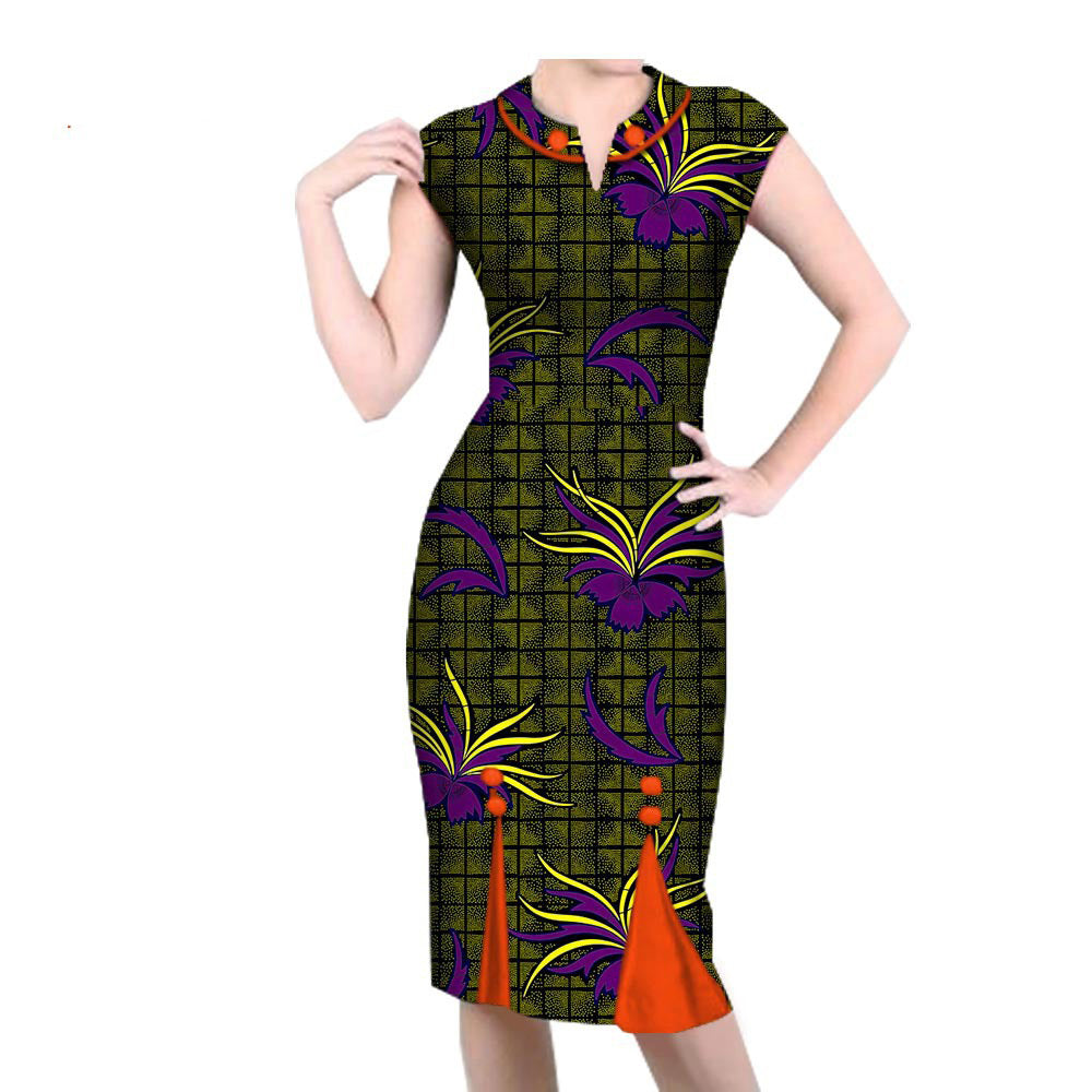 African Spring Casual Dress 1825001