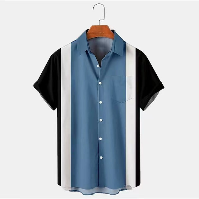 Casual 3D Digital Printing Shirt Men